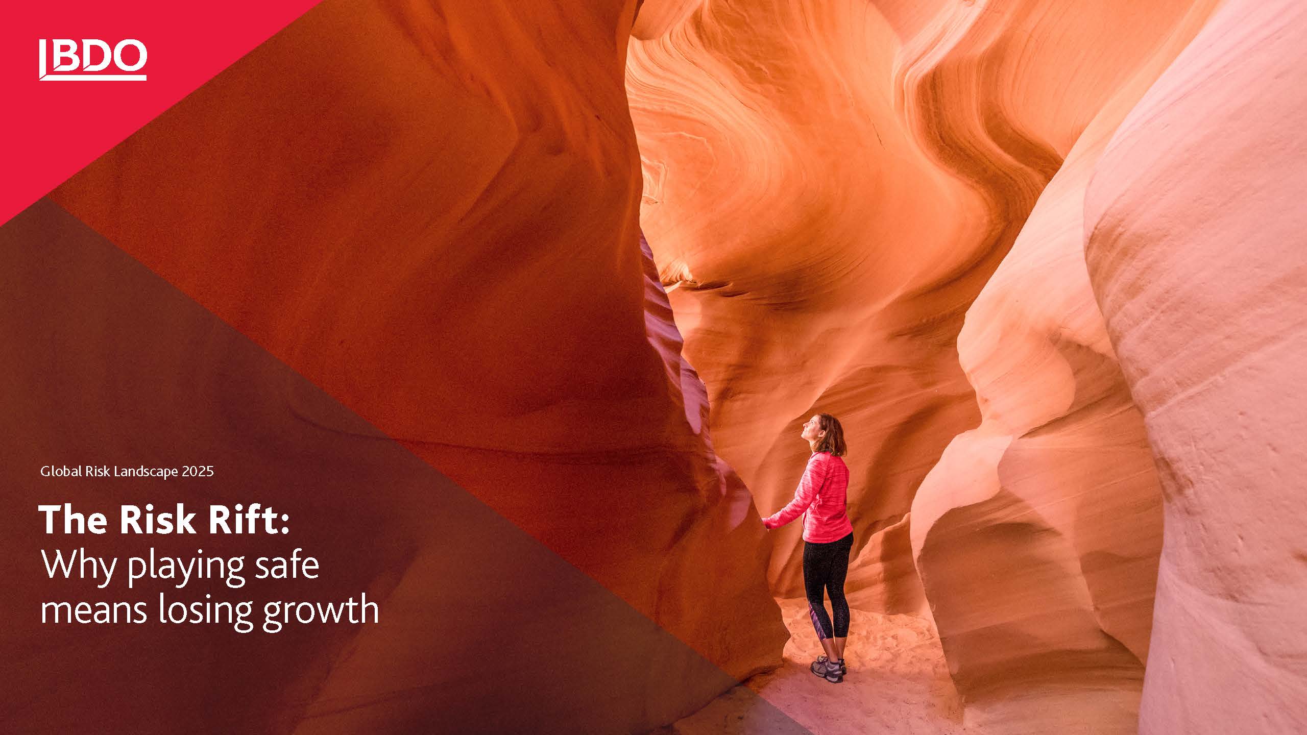 Cover - Global Risk Landscape Report - female athlete mountain